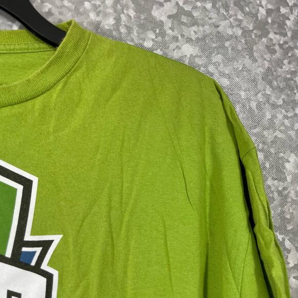 Seattle Sounders FC Adidas Go-To Tee Green MLS T-Shirt - Size 2X - Soccer Crest - Picture 2 of 6